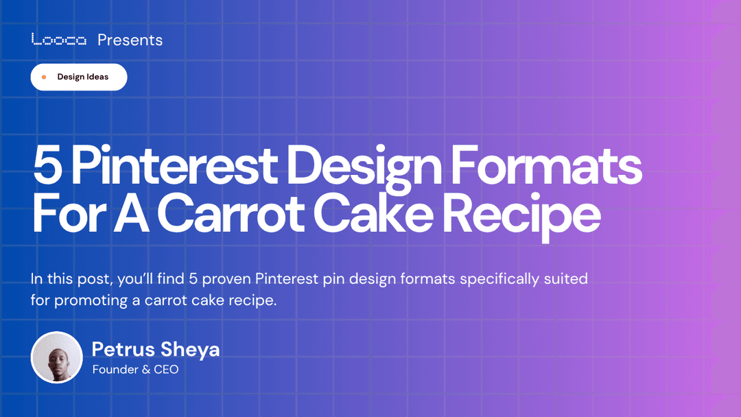 5 Pinterest Design Formats For A Carrot Cake Recipe