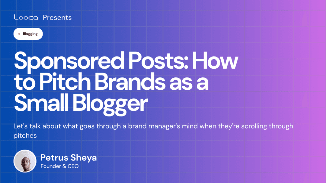 Sponsored Posts: How to Pitch Brands as a Small Blogger