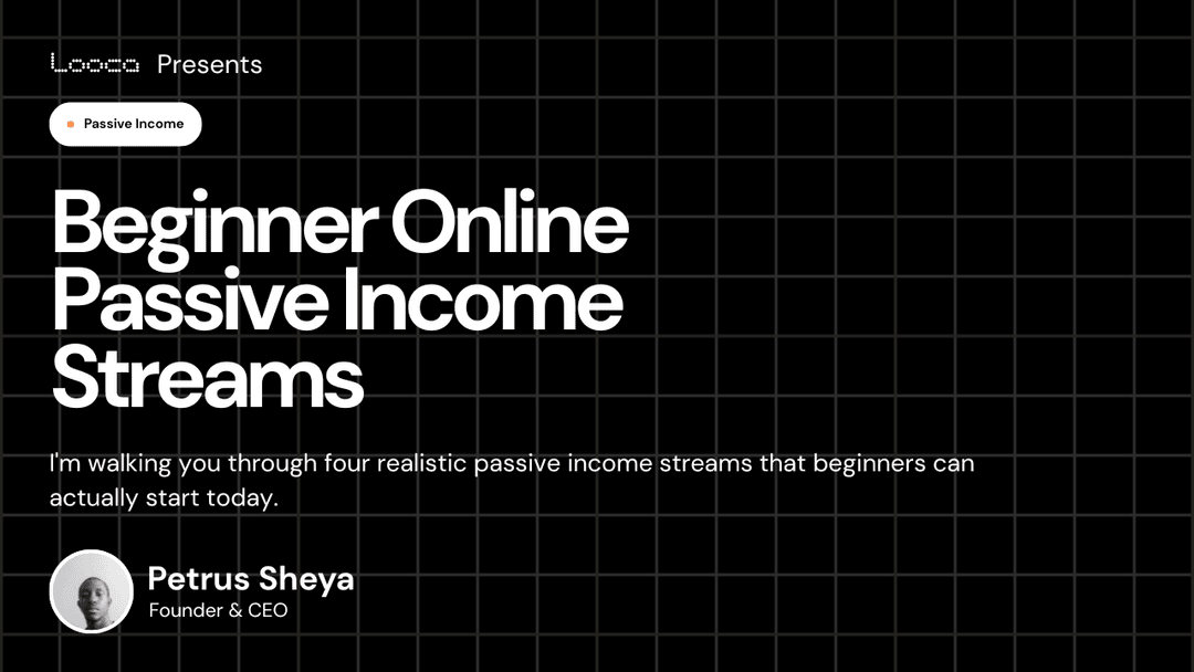 Beginner Passive Income Streams to Make Money Online
