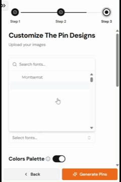 Pin Customization feature